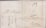 129063 1780 'V' LONDON GENERAL POST RECEIVER'S HAND STAMP OF WILLIAM VENABLES ON LETTER LONDON TO MAIDENHEAD.