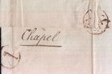 129063 1780 'V' LONDON GENERAL POST RECEIVER'S HAND STAMP OF WILLIAM VENABLES ON LETTER LONDON TO MAIDENHEAD.