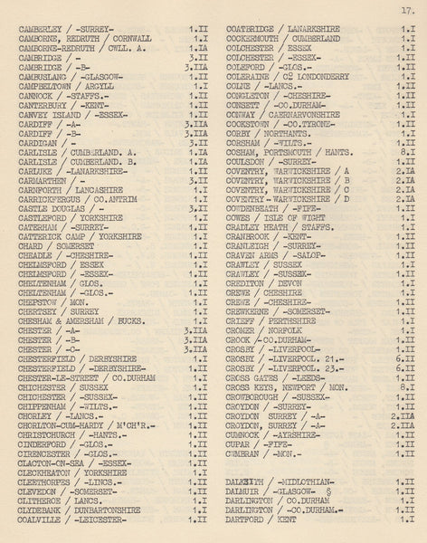 129096 'CURRENT MACHINE POSTMARKS OF THE UNITED KINGDOM' BY J.BRUCE BENNETT, CYRIL R. H. PARSONS AND GEORGE R. PEARSON.
