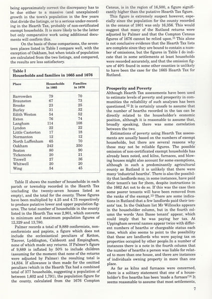 129101 'THE RUTLAND HEARTH TAX 1665' BY THE RUTLAND RECORD SOCIETY.