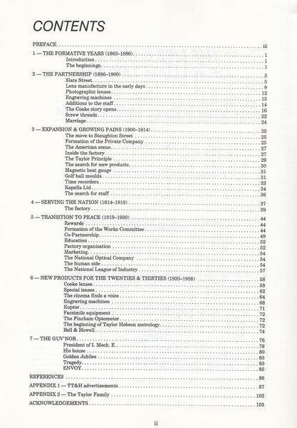 129103 'THE LIFE AND WORK OF WILLIAM TAYLOR, Co-founder of Taylor, Taylor and Hobson' BY H. DAGNALL.