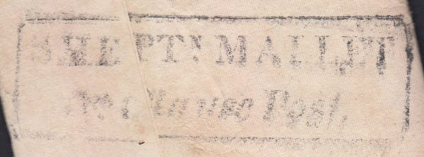129254 1831 MAIL CASTLE CARY, SOMS TO WIVELISCOMBE WITH 'SHEPTN. MALLET/5th Clause Post' HAND STAMP (SO686).