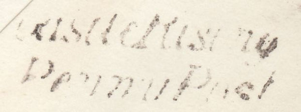 129418 1851 MAIL USED LOCALLY IN KING'S LYNN, NORFOLK WITH 'CASTLE RISING/PENNY POST' HAND STAMP (NK58).