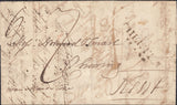 129441 1799 MAIL CHELTENHAM TO CHARING IN KENT WITH 'CHELTEN/HAM' HAND STAMP (GL137).