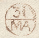 129449 1784 FREE MAIL KINGSWESTON, SOMERSET TO HARLEY STREET LONDON WITH 'SOMER/TON' TWO LINE HAND STAMP (SO693).
