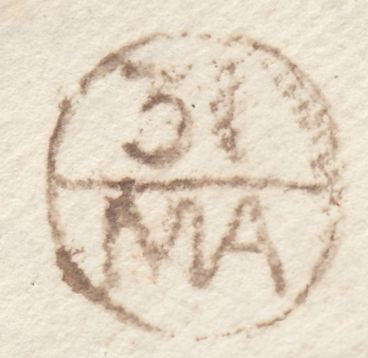 129449 1784 FREE MAIL KINGSWESTON, SOMERSET TO HARLEY STREET LONDON WITH 'SOMER/TON' TWO LINE HAND STAMP (SO693).