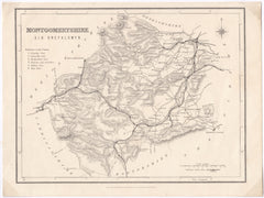 129489 CIRCA 1850 WILLIAM MACKENZIE MAP OF 'MONGOMERYSHIRE'.