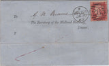 129558 COLLECTION OF 'EXETER/285' CANCELLATIONS 1858-1901.