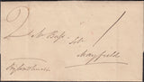 129570 1835 MAIL GOUDHURST, KENT TO MAYFIELD, SUSSEX WITH MANUSCRIPT 'By Wadhurst', 'WADHURST/PENNY POST' AND 'LAMBERHURST' HAND STAMPS.