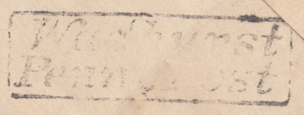 129570 1835 MAIL GOUDHURST, KENT TO MAYFIELD, SUSSEX WITH MANUSCRIPT 'By Wadhurst', 'WADHURST/PENNY POST' AND 'LAMBERHURST' HAND STAMPS.