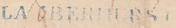 129570 1835 MAIL GOUDHURST, KENT TO MAYFIELD, SUSSEX WITH MANUSCRIPT 'By Wadhurst', 'WADHURST/PENNY POST' AND 'LAMBERHURST' HAND STAMPS.