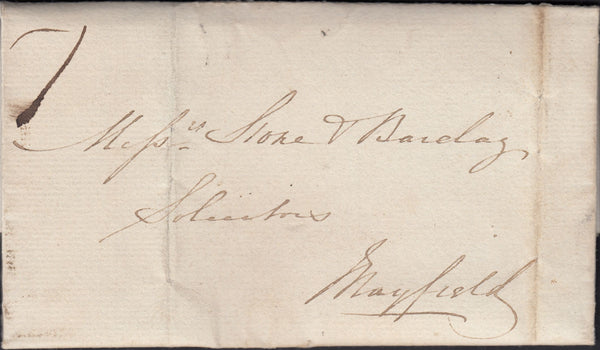 129575 1834 MAIL BAYHAM ABBEY, SUSSEX TO MAYFIELD WITH 'WADHURST/PENNY POST' HAND STAMP (SX1243).