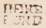 129591 1761 MAIL TO HEREFORD WITH 'HERE/FORD' TWO LINE HAND STAMP (HE108).