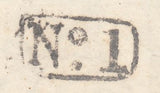 129637 CIRCA 1834-1840 MAIL ABERFORD NEAR LEEDS TO BEVERLEY WITH 'WETHERBY/PENNY POST' HAND STAMP (YK3142).