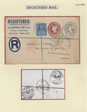 129650 FINE COLLECTION OF REGISTERED MAIL 1896-1900 (45 ITEMS).