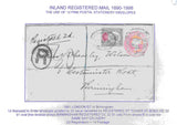 129651 COLLECTION OF UK INTERNAL REGISTERED MAIL 1888-1912 (43 ITEMS).