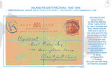 129651 COLLECTION OF UK INTERNAL REGISTERED MAIL 1888-1912 (43 ITEMS).