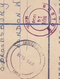 129699 1958 REGISTERED AIR MAIL CROYDON TO USA WITH WILDING FRANKING.