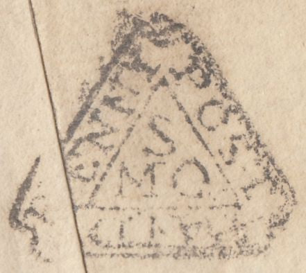 129719 CIRCA 1770 WRAPPER USED IN LONDON WITH SOUTHWARK OFFICE DOCKWRA (L354).