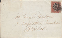 129748 1842 MAIL BIRMINGHAM TO BRISTOL WITH BIRMINGHAM MALTESE CROSS.