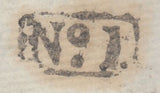129790 CIRCA 1834-1840 CROSS WRITTEN LETTER ABERFORD, WEST YORKS TO BEVERLEY WITH 'WETHERBY/PENNY POST' HAND STAMP (YK3142).