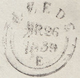 129840 1839 TURNED LETTER HALIFAX TO DEWSBURY AND CLECKHEATON TO HALIFAX WITH 'CLECKHEATON/PENNY POST' HAND STAMP (YK690).