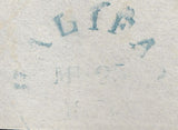 129840 1839 TURNED LETTER HALIFAX TO DEWSBURY AND CLECKHEATON TO HALIFAX WITH 'CLECKHEATON/PENNY POST' HAND STAMP (YK690).