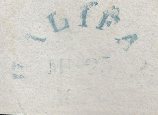 129840 1839 TURNED LETTER HALIFAX TO DEWSBURY AND CLECKHEATON TO HALIFAX WITH 'CLECKHEATON/PENNY POST' HAND STAMP (YK690).