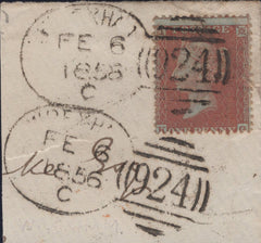 129996 1856 'WREXHAM/924' SPOON ON DATED PIECE (RA135).