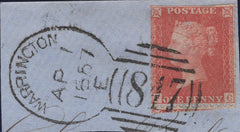 130012 1857 'WARRINGTON/847' RECUT SPOON (RA124) ON DATED PIECE.