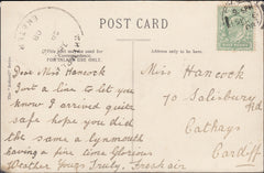 130210 COLLECTION OF WHIMPLE, DEVON CANCELLATIONS 1905-1927 (4 ITEMS).
