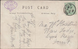 130210 COLLECTION OF WHIMPLE, DEVON CANCELLATIONS 1905-1927 (6 ITEMS).