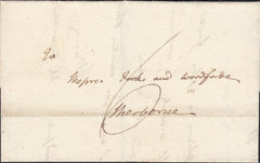 130273 1809 MAIL SALISBURY TO SHERBORNE WITH 'SALISBURY/84' LARGE TYPE CIRCULAR DATED MILEAGE MARK (WL625).