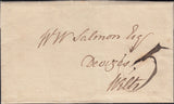130291 1800 MAIL SALISBURY TO DEVIZES WITH 'SALISBURY' HAND STAMP (WL619).