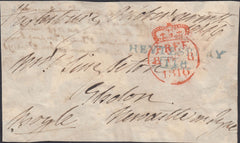 131151 1816 FREE MAIL HEYTESBURY, WILTS TO NEWCASTLE ON TYNE WITH 'HEYTESBURY/118' MILEAGE MARK (WL289).