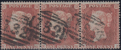 131529 1854 DIE 1 RES.PL.2 (SG17) USED STRIP OF THREE NG NH NI.