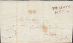 131638 1795 MAIL BRIDGNORTH TO HOLBORN, LONDON WITH 'BRIDGE/NORTH' HAND STAMP (SH63).
