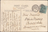 131714 1916-1918 POST CARDS WITH 'CHIRBURY' DOUBLE RING DATE STAMPS.