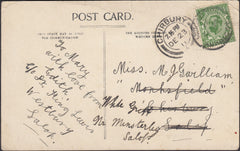 131715 1911 AND 1914 POST CARDS WITH 'CHIRBURY' DATE STAMPS, SHROPS.