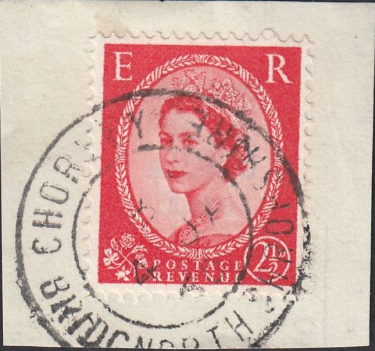 131719 1929 MAIL GLASGOW TO BRIDGNORTH, RE-DIRECTED TO UXBRIDGE WITH 'CHORLEY/BRIDGNORTH/SHROPSHIRE' RUBBER DATE STAMPS.