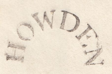 131795 1833 MAIL HOWDEN, EAST YORKS TO SNAITH WITH 'HOWDEN' HAND STAMP (YK1428).
