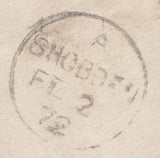 131876 1872 AND 1880 ENVELOPES WITH 'SHOBDON' DATE STAMPS.