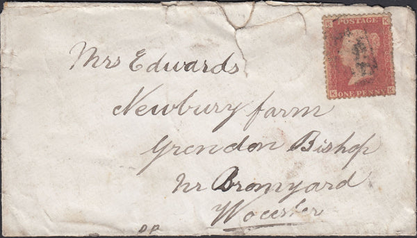 131876 1872 AND 1880 ENVELOPES WITH 'SHOBDON' DATE STAMPS.