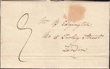 132145 1833 MAIL 'LONDON INN, WARMINSTER' TO LONDON WITH 'WARMINSTER' HAND STAMP (WL777).