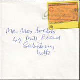 132207 CIRCA 2000-2005 SALISBURY SCOUTS 'CHRISTMAS POST' LABELS ON COVER X 5.