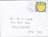 132207 CIRCA 2000-2005 SALISBURY SCOUTS 'CHRISTMAS POST' LABELS ON COVER X 5.