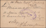 132453 1886 QV ½D BROWN POST CARD LONDON TO 'WHITFIELD KING' STAMP DEALERS OF IPSWICH.
