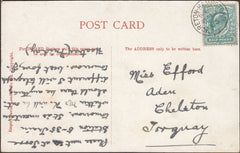 132475 1905 MAIL MORETON HAMPSTEAD, DEVON TO TORQUAY WITH 'MORETON.HAMPSTEAD' DATE STAMP.