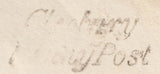 132491 1843 MAIL CLEOBURY MORTIMER, SHROPSHIRE TO TENBURY WITH 'CLEOBURY/'PENNY POST' HAND STAMP (SH114).