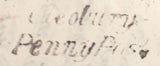 132498 1850 MAIL CLEOBURY MORTIMER, SHROPSHIRE TO LUDLOW WITH 'CLEOBURY/PENNY POST' HAND STAMP (SH114).